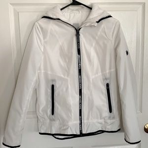 Michael Kors White Jacket w/ Attached Hood Size Small!